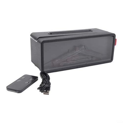 Diffuseur d'huiles essentielles 3D noir avec télécommande et réservoir de 200 ml