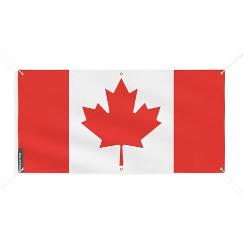 Drapeau du Canada de qualité supérieure taille M 170x340cm à 6 oeillets renforcés