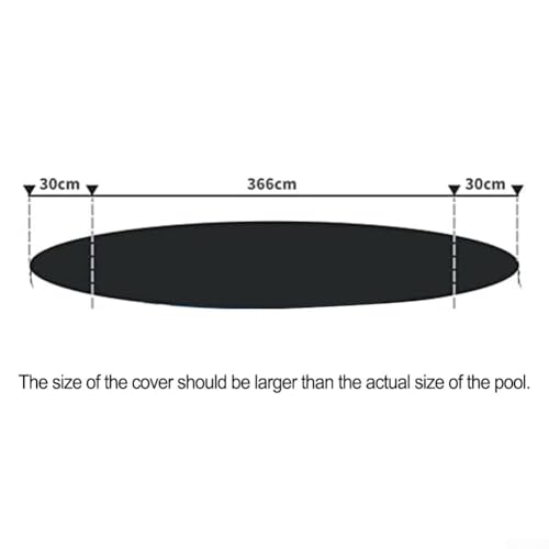 Housse de piscine ronde 366 cm bâche de protection contre débris - 8