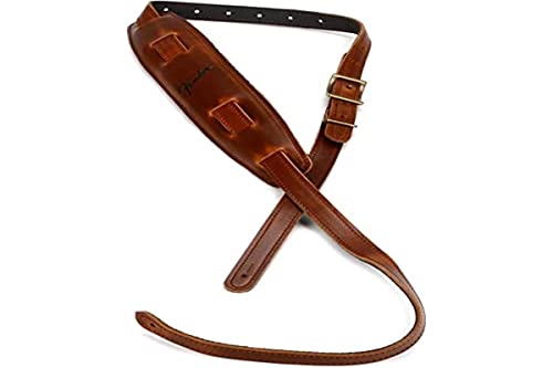 Fender Mustang Saddle Guitar Strap, 2.25In, Cognac, Standard #TOP30