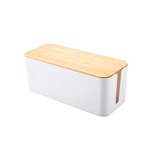 POHOVE Cable Tidy Box Caja de administración de Cables de Oficina en casa...