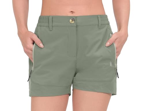 Little Donkey Andy Women's Lightweight Stretch Quick Dry Shorts for Running Hiking Golf Sage M