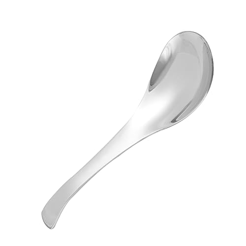 SOLUSTRE 3Pcs Large Stainless Steel Meal Spoons Thickening Tableware for Dining Serving Dishwasher for School Lunches Travel