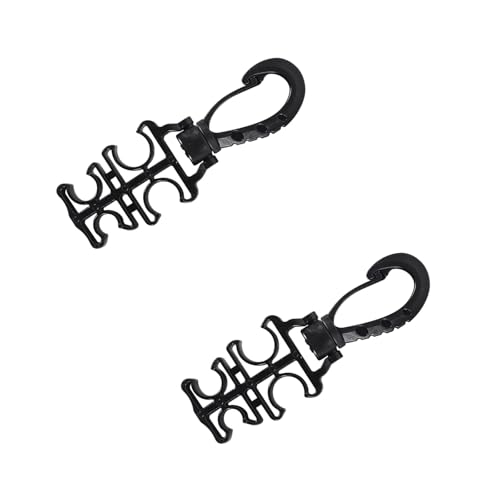 Clips de mangueras para buceo y esnórquel con abrazadera de soporte doble 6