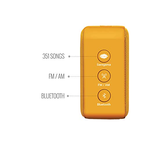 Image of Saregama Carvaan Mini Hindi 2.0 - Music Player with Bluetooth /FM /AM /AUX (Saffron Orange)