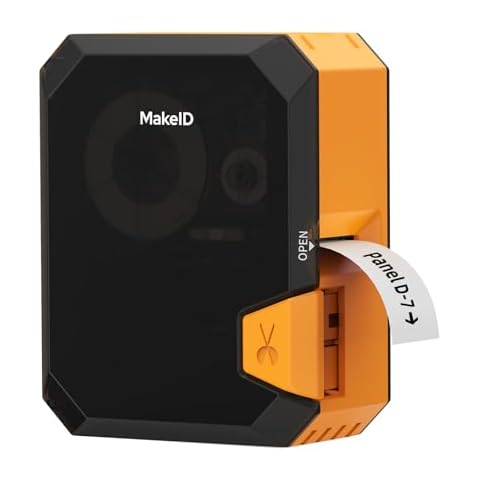 Makeid P31 Industrial Label Maker, Thermal Transfer Label Printer Portable Bluetooth Labeler with 0.71" W x 26.24ft L Label, Wire and Cable Labeling Machine for Job Sites, Fast Creat and Print Label Cover