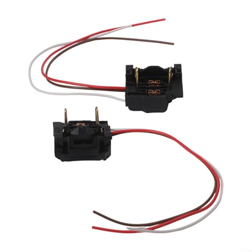 H7 - Enchufe de foco para faros delanteros, 2 unidades, arnés adaptador de cableado negro para Ford Focus MK2 MK3 lámpara de haz bajo, kit de reparación de conector de cable ABS de 20 cm
