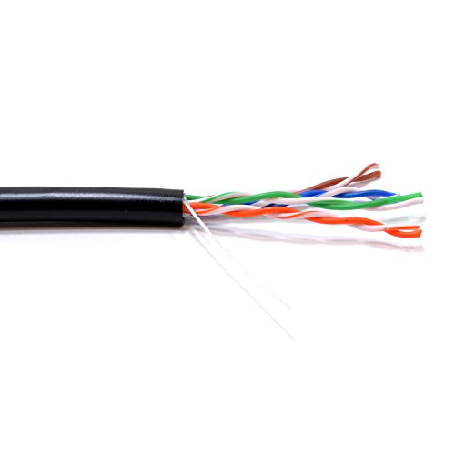 kenable External CAT5e Outdoor Ethernet Cable Full Copper 24AWG UTP Reel UV Resistant Waterproof PE Sheath 50m Black - Image 3