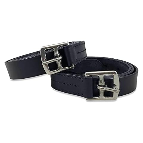 Equitack Leather Stirrup leathers - Black 42'' Cover