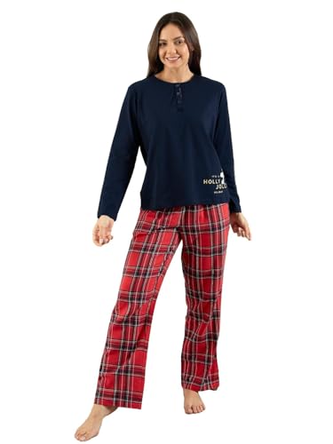 Pyjama femme Sweet Dreams bleu marine 42 évite la transpiration nocturne et les frottements