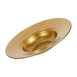 MAGICLULU Retro -pasta -gericht Pizza -partyplatte Große Servierschalen Salat Servierschalen Fleischplatte Servieren Teller Suppenschüssel Pasta-server-utensil Rostfreier Stahl Golden