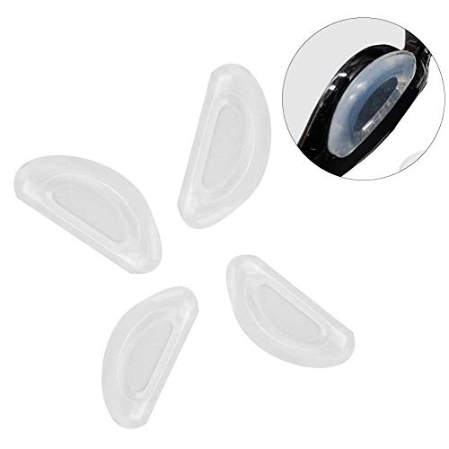 Almofadas de nariz de silicone, kit de reparo de óculos, mini transparentes para óculos de sol