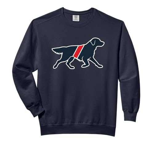 Golden Retriever Silhouette With Red Band Massachusetts Dog Comfort Colors