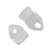 Banner Clips Small Clear - Instant Grommet Tabs (25 Pack)