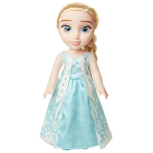 Disney Reine des Neiges - Poupée Elsa avec sa Robe Originale 38 cm 204354, Bleu