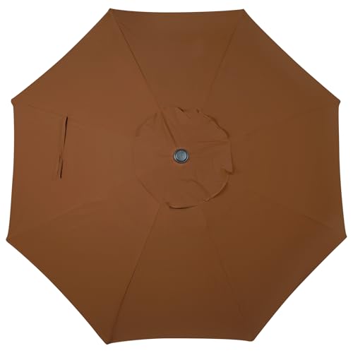 blissun 939 outdoor patio umbrella outdoor table umbrella yard umbrella market umbrella with 8 sturdy ribs push button tilt and crank