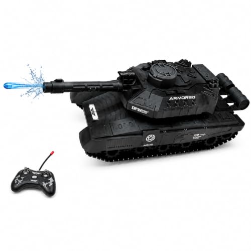 Image of Remote Control Water Bullet Tank Toy for Kids (6+ Years),Birthday Gift for Boys&Girls,Rechargeable RC Military Tank with Water Gel Bullets,Multi-Directional Movement,USB Charging