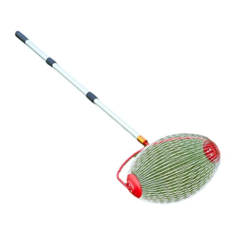 ACHETE Golf Ball Picker Retractable Golf Roller Pick-up Cage Roller Golf Ball Retriever Golf Pick Up Golf Ball Catcher (red)