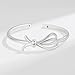 Handmade Bracelets 925 Sterling Silver Cuff Bangle Bracelets Fashion Simple Open Adjustable Bangles for Women