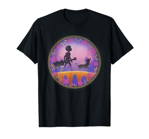 Disney Pixar Coco Dante Bridge Silueta Camiseta