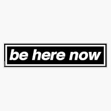 Be Here Now - Oasis Band Tribute Vinyl Waterproof Sticker Decal Car Laptop Wall Window Bumper Sticker 5"