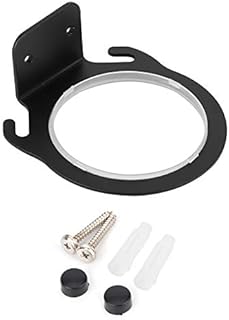 Garosa Space Aluminum Wall Mounted Hair Dryer Holder Rack Hanger Organizer Perforated Installation Hairdryer Shelf Save Space Home Bathroom Bedroom Black,rack