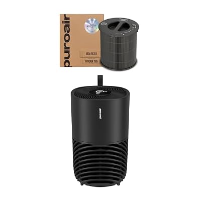 PuroAir 130i HEPA Air Purifiers and One HEPA Air Filters - Covers Up To 600 Sq Ft - Filters Up To 99.9% of Pollutants, Smoke, Pollen, Dust - Quiet HEPA Air Filter - Air Purifiers for Bedroom