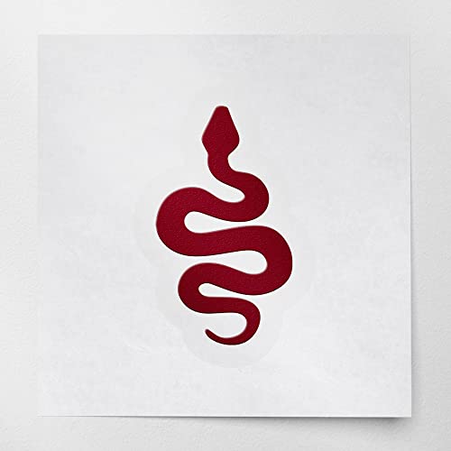 2 Pcs - No background Decal Stickers of Snake Silhouette (Burgundy) Premium Waterproof Vinyl Decal Stickers for Laptop Phone Accessory Helmet Car Window Mug Tuber Cup Door Wall USCstic012210RE03.24.22