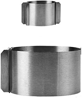 Adjustable 6-12 Inch Circle Cookie Cutter - Round Cake Cutter Mousse Cake Mold Baking Ring