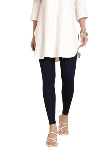 Image of TWIN BIRDS Women Viscose Ankle Leggings | Stretchable Kurti Wear Bottom