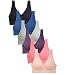 Sofra Women's 6 Pack Seamless Scoopback Padded Bras