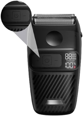 Miniatura 7 de Afeitadora eléctrica de aluminio para hombres, afeitadoras eléctricas de papel de aluminio para hombres y mujeres, pantalla LED impermeable en seco