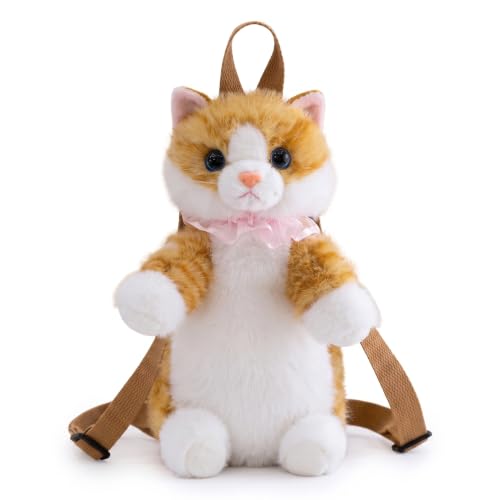 Mochila de felpa de gato adorable para abrazar en salidas diarias y paseos