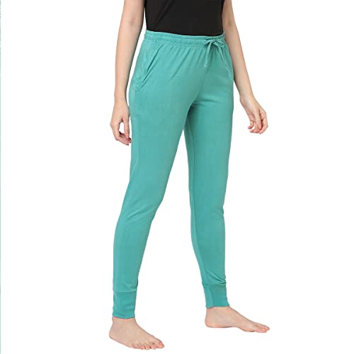 Image of Inner Sense Organic Cotton and Bamboo night pants for women I Anti Odour, Soft, Comfortable, Lightweight, Full-length, Dual-side pocket, Soft pajama for women