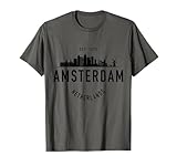 Este genial diseño vintage de Ámsterdam Nederland es la idea de regalo perfecta o recuerdo para hombres, mujeres y niños que aman los Países Bajos.