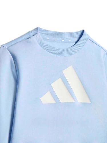 adidas Unisex Baby BIG LOGO ESSENTIALS JOGGER, glow blue/white/white, 3-4 Years