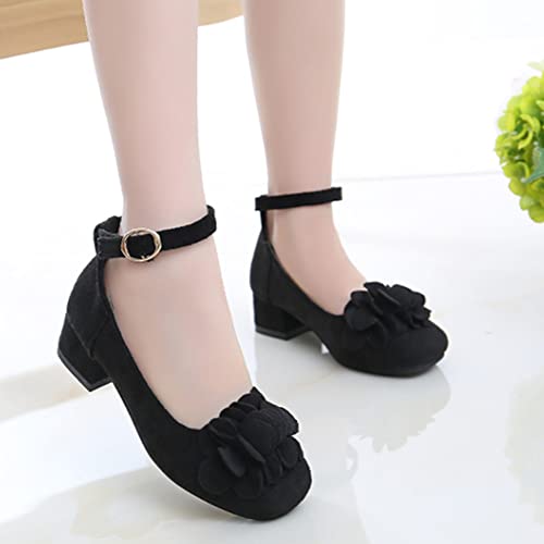 Little Girls Mary Jane Shoes Low Heel Princess Flower Wedding Party Dress Pump Sandals Shoes for Kids3