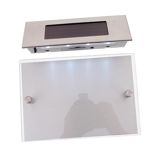 PENIKOKO Lampada da Parete Solare con Numero Civico LED a Induzione Corporea, Luce Solare per Esterni Resistente alla Pioggia, Illuminazione Casa e Giardino Professionale
