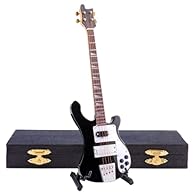 Including: 1x miniature electric bass guitar, 1x stand, 1x case. String configuration: 4 strings. It can be used as musical-themed decoration and ornament (Non Playable Simulate Instrument) About Size: The size of miniature electric bass guitar is 7....