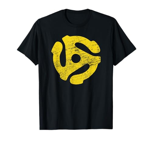 Vinyl Record 45 RPM Spindle Adapter T SHIRT T-Shirt