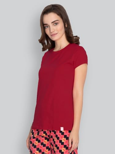 Image of Lyra Women's Cotton Regular Fit T-Shirt