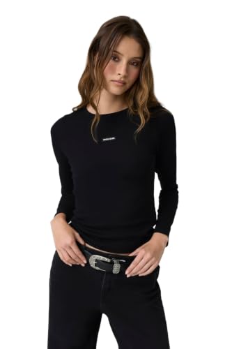 GUESS Patch Logo Long-Sleeve top Black