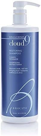 Brocato Cloud 9 Restoring Shampoo, 32 Fl Oz | Miracle Repair, Moisturizing, Hydrate, & Revitalizing Shampoo | For Weak, Dull, Dry, & Damaged Hair | Restore Resilience, Health & Shine