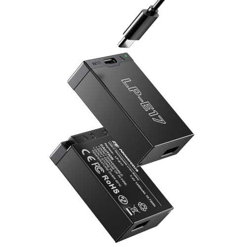 Amazon.co.jp: LP-E17 直接充電バッテリー 2個 1450mAh 専用充電器不要