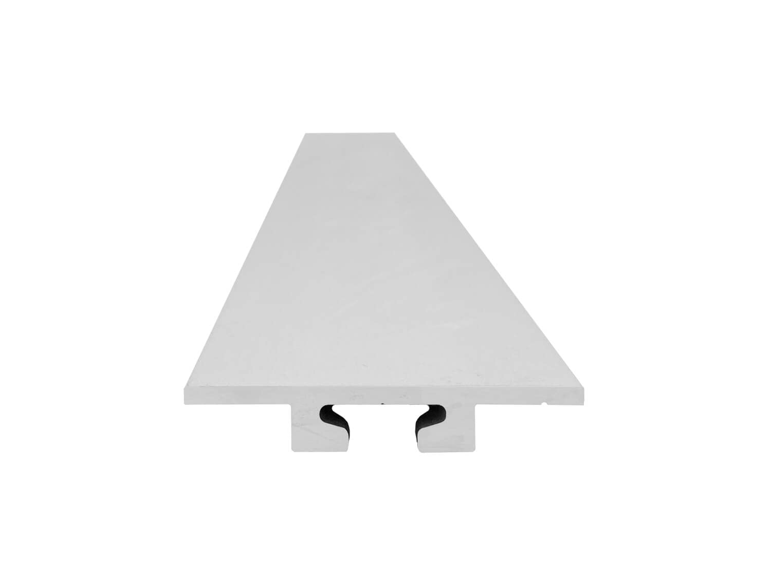 Airlineschiene Flügel unten: 65 x 11 mm, 2.000 mm, 4er Set | Zurrschiene | 200 cm | kompatibel mit Fittingen | Silber eloxiert | für Transporter, Wohnwagen, Sprinter UVM. | Aluminium | 2 m