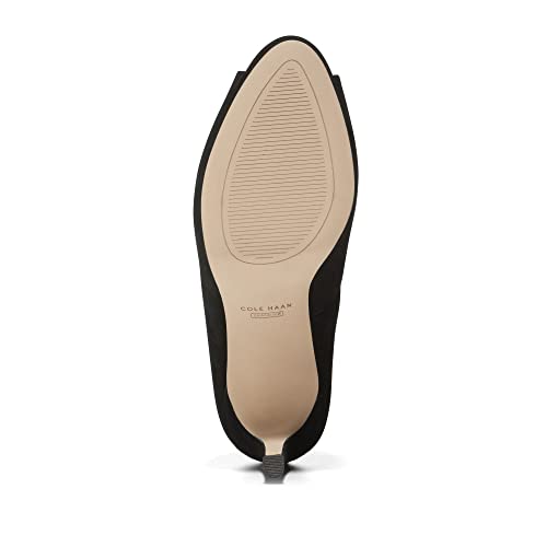 Cole Haan Women's Drado Peep Toe Platform Pump 80Mm, Black Sde, 7 #TOP3