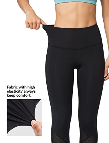 Yvette Capri Leggings femininas de cintura alta de malha para treino levanta bumbum e controle de ba