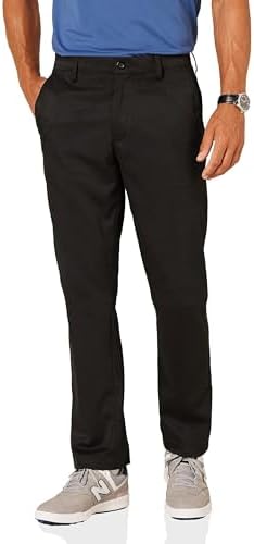 Amazon Essentials Men's Straight-Fit All-Day Stretch Golf Pant, Black, 38W x 34L