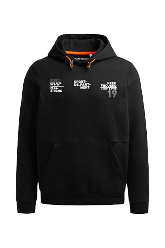 Camp David Herren Hoodie aus Interlock mit Rücken-Artworks Black, L Camp David Herren Hoodie aus Interlock mit Rücken-Artworks Black, L