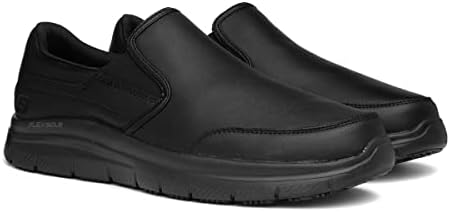 Skechers Men's Flex Advantage SR Slip On Trainers, Black Black Blk, 10 | Image 6